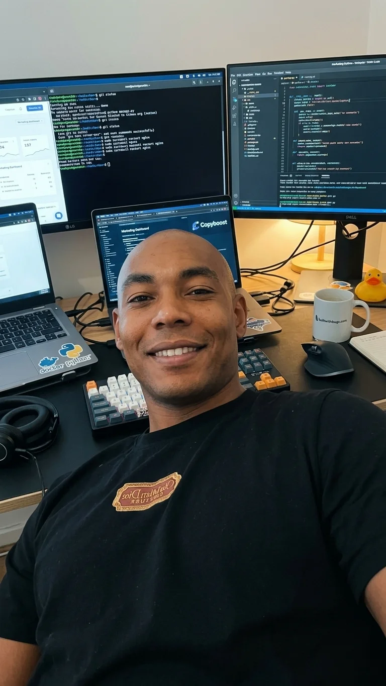 Samwane ABDALLAH, fondateur de Built With Bugs, Copyboost et Zovalide