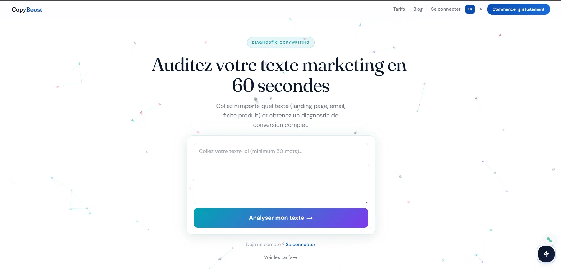 Capture de Copyboost en production